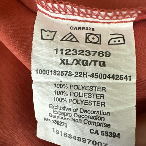 Men's Wrangler Performance X-Large Button Western Long Sleeve Shirt In Salmon - Picture 16 of 16